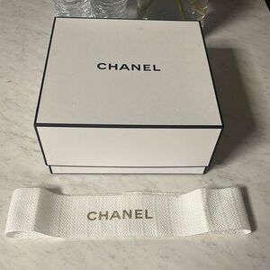 Chanel White Gift Box with Ribbon